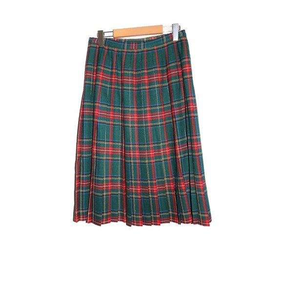 ALJean of Canada Green Princess Mary Royal Tartan Wool Kilt - Picture 2 of 6